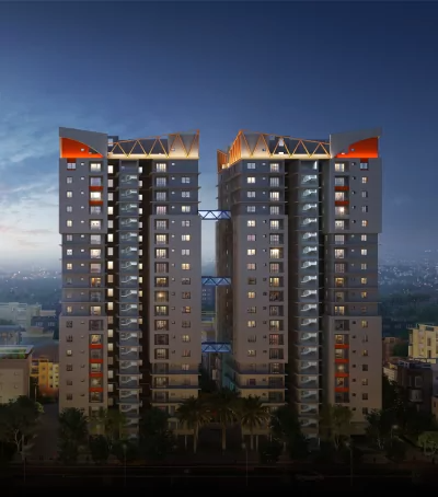 Tower building